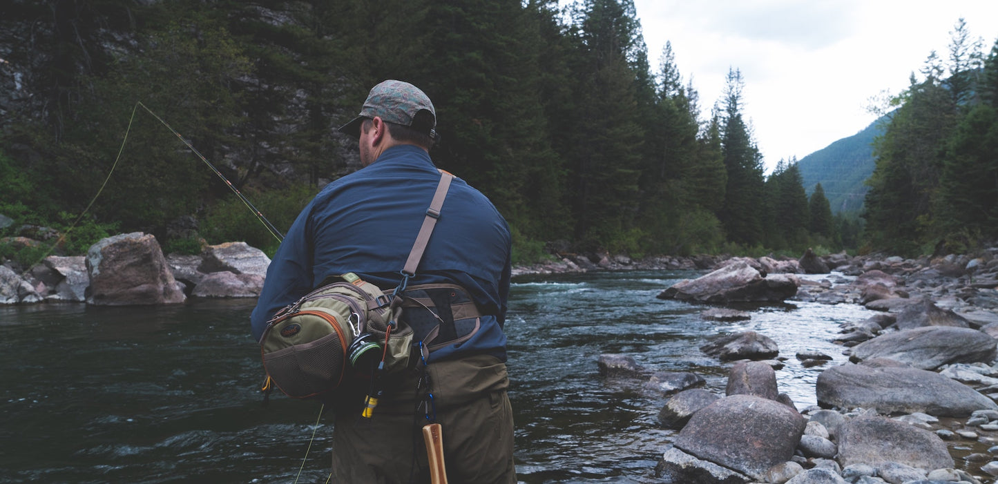 Fishing In A Fast Flowing River